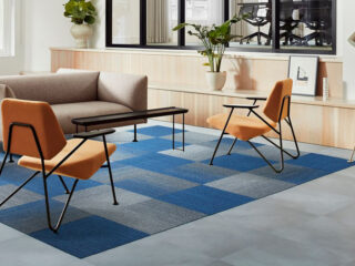 Interface carpet tile woven gradience